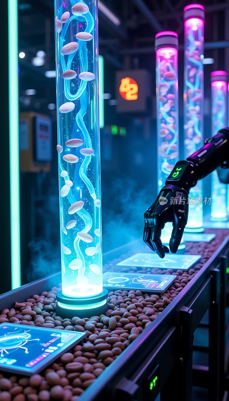 科技感十足的未来实验室场景