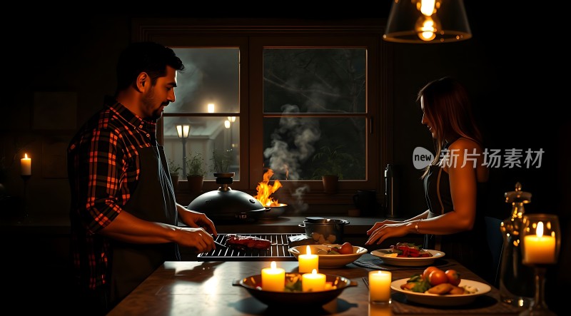 烛光晚餐浪漫温馨时刻