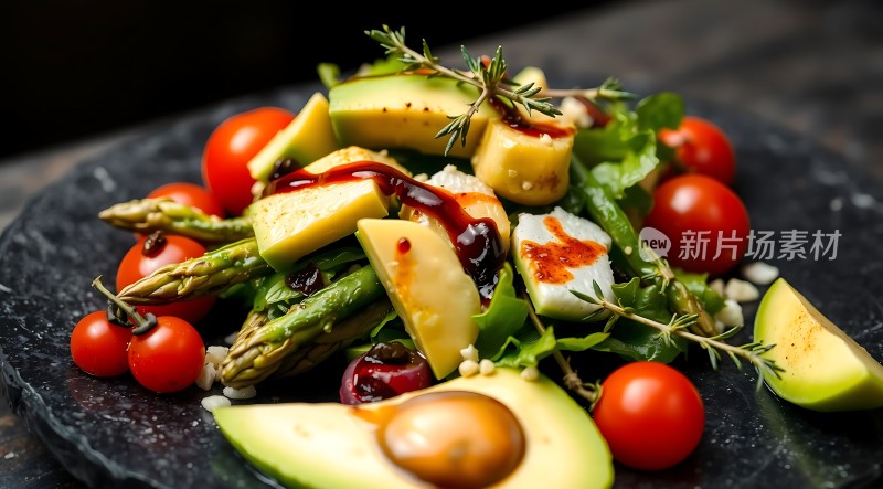 新鲜蔬菜水果沙拉