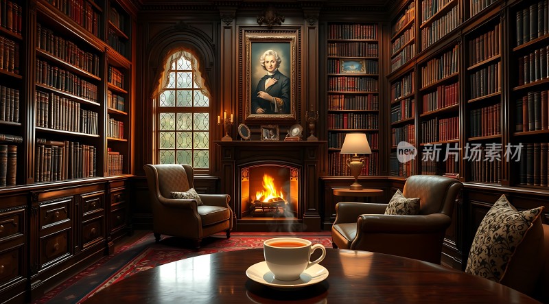 古董书房里的温暖时光