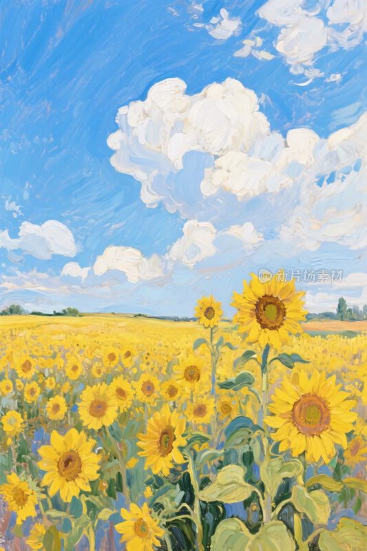 向日葵田园风景