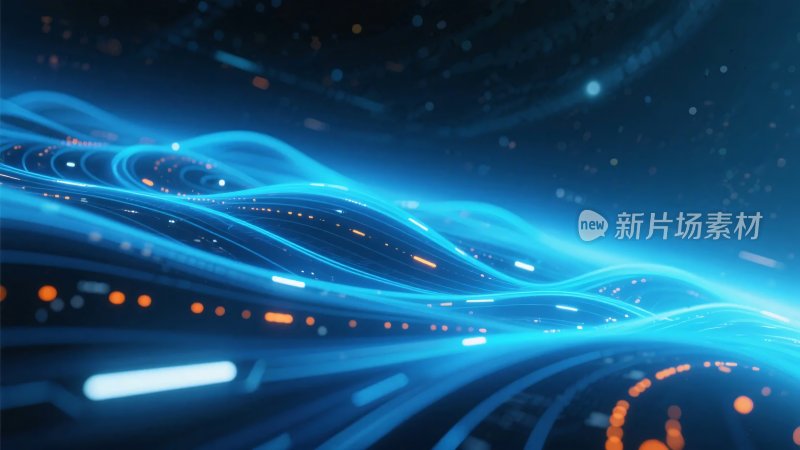 蓝色科技动感线条背景图
