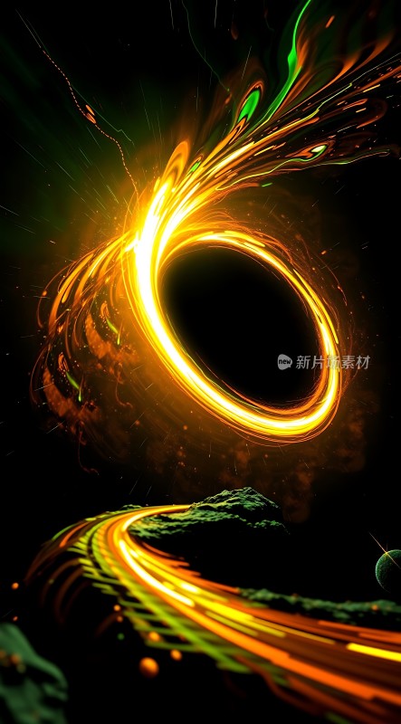 时空隧道穿越黑洞之旅