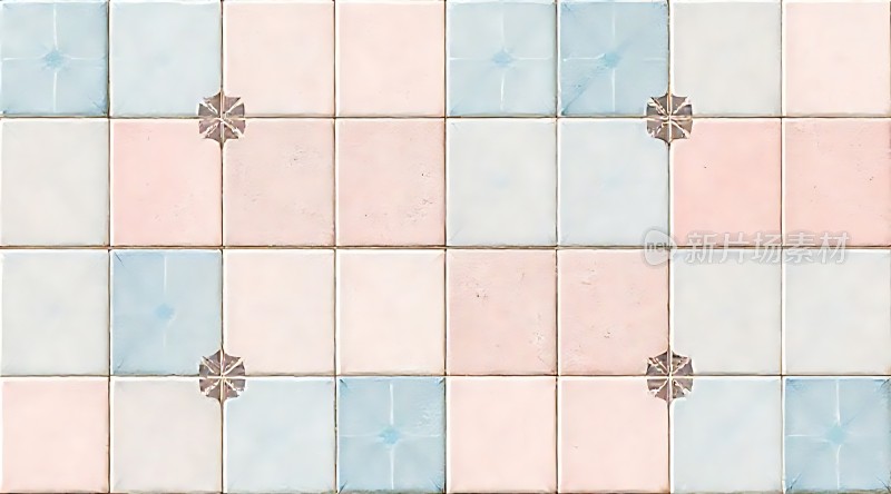 彩色瓷砖拼接艺术