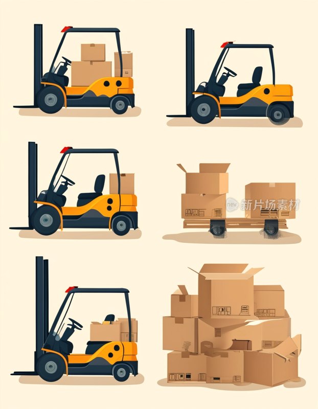 物流包装图标集