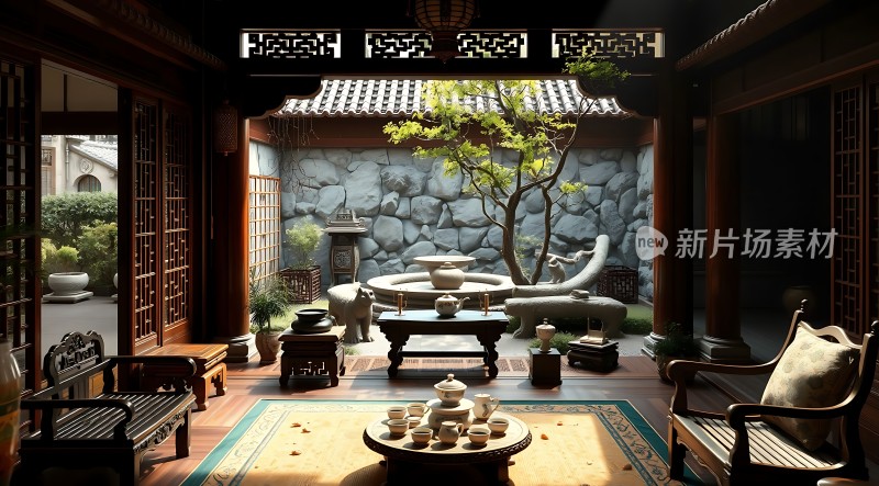 古风茶室雅致静好