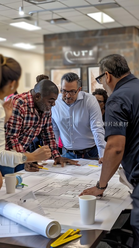 团队协作共同探讨设计方案