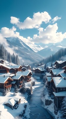 雪山下的雪村 雪山下的雪村