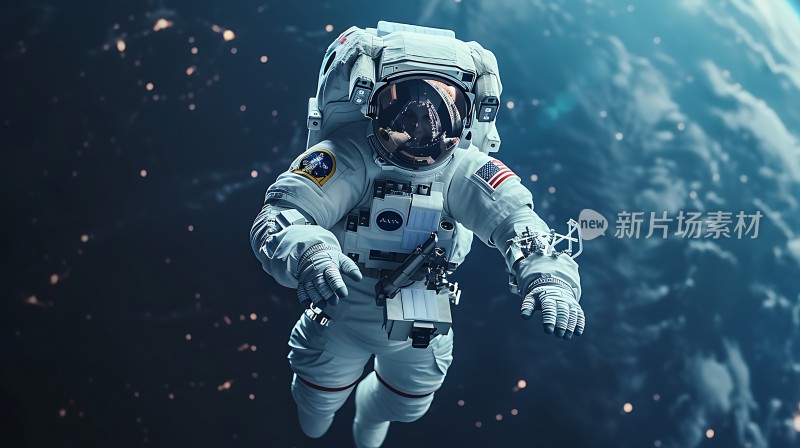 太空漫步宇航员与地球的壮丽对话