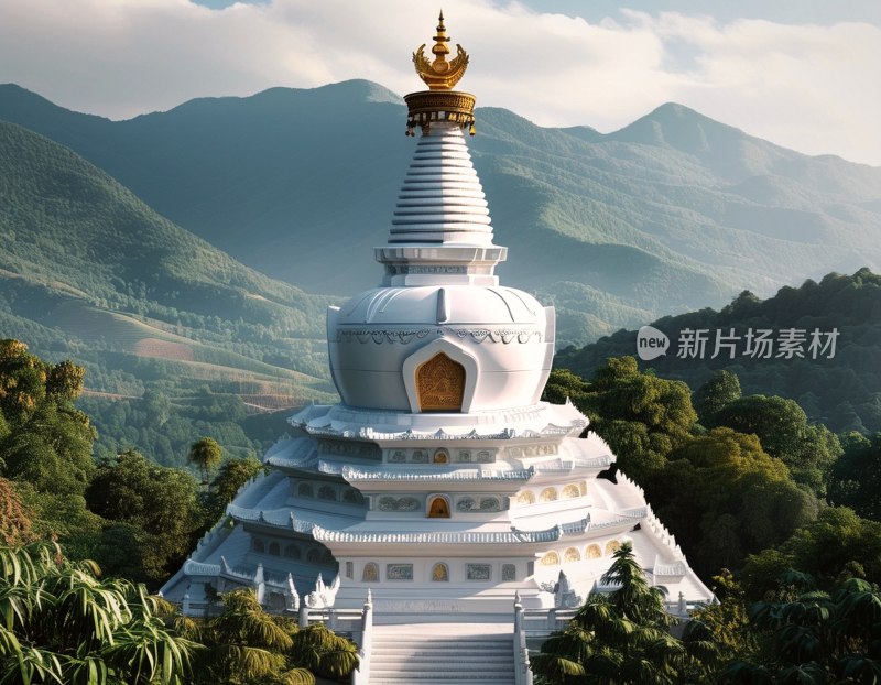 西双版纳般若寺白塔