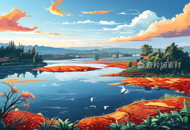 蒙自晨曦映州府