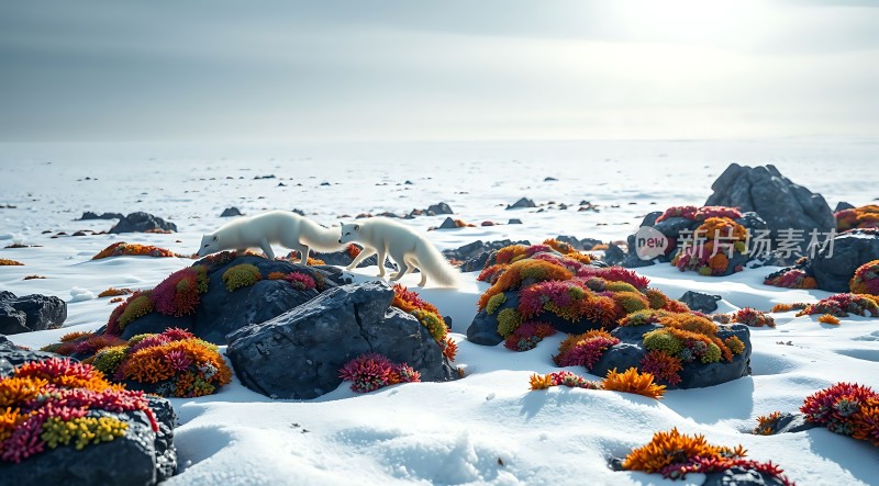 雪原上的白狐探秘