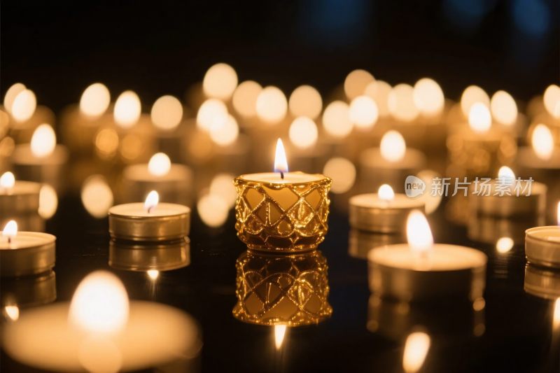 蜡烛光影群像