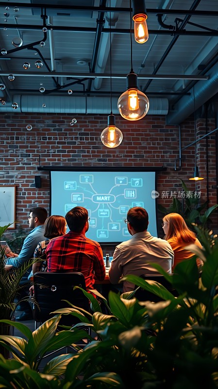 智慧碰撞头脑风暴会议现场