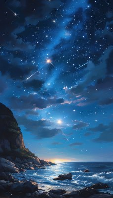 夜空星河璀璨 夜空星河璀璨