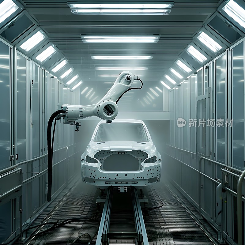 工业机器人喷涂汽车车身
