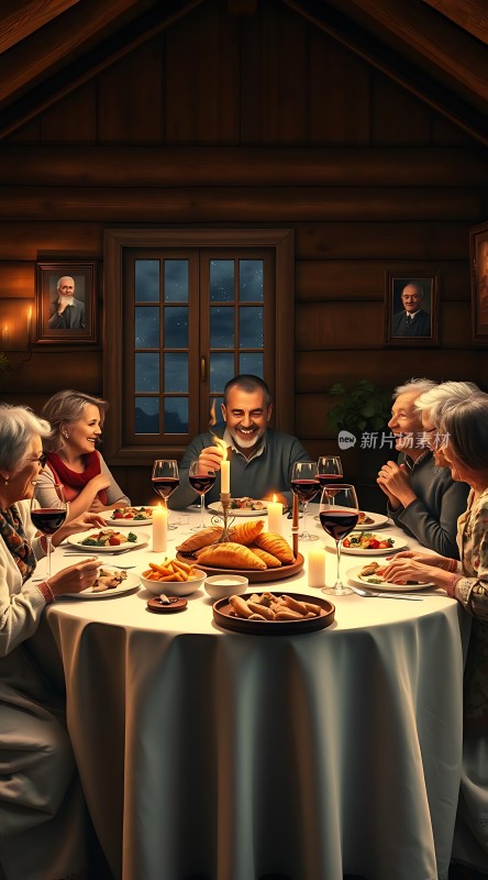 温馨家庭晚餐共度美好时光