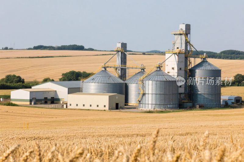 乡村农田粮仓设施