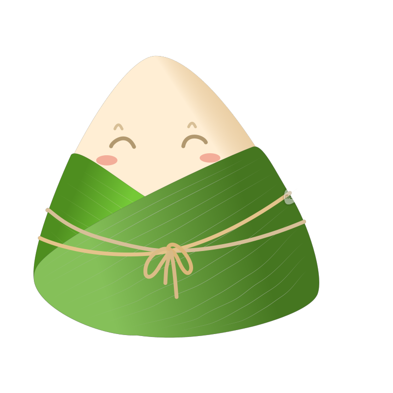 中国传统节日食品端午节粽子可爱插画元素