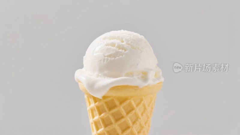 冰淇淋甜筒特写