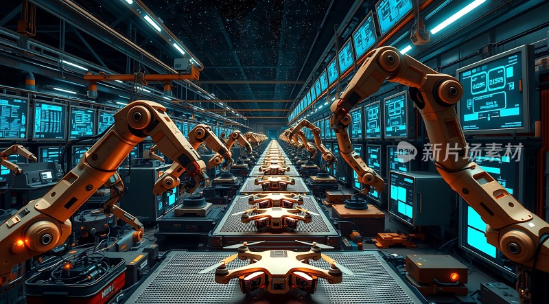 未来工厂智能机器人生产线