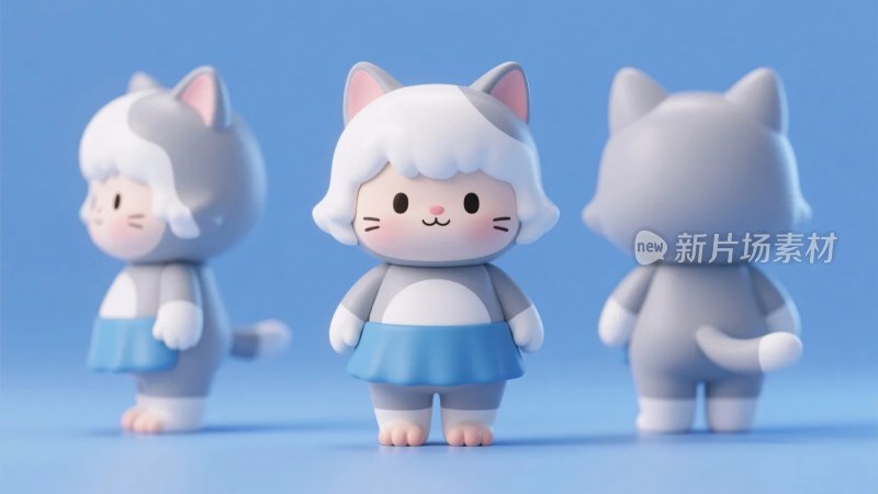 卡通猫咪形象展示