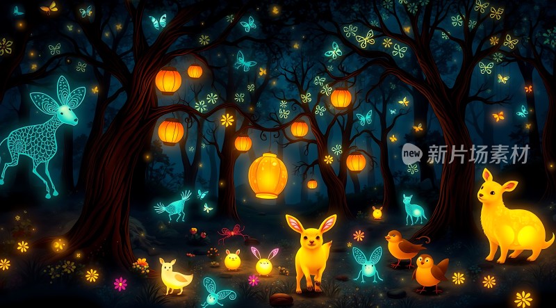 萤光森林夜游奇遇记