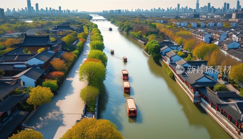 南京秦淮河航拍