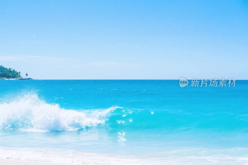 海滩海浪风景图