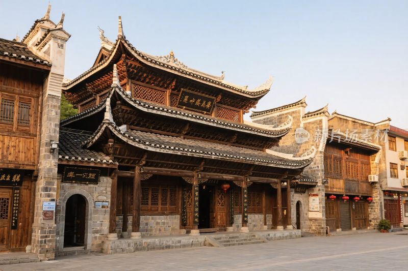 古镇古建风光图