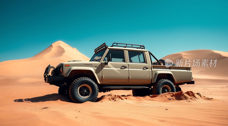 沙漠探险越野车挑战沙丘