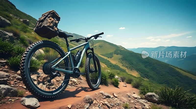 骑行者的冒险之旅探索山间小径