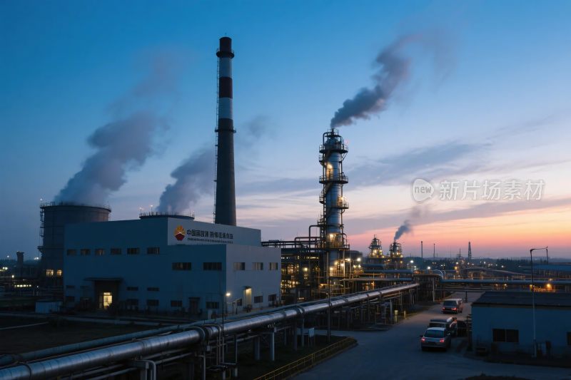 工业厂区夜景