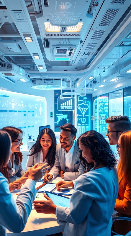 未来科技团队协作会议