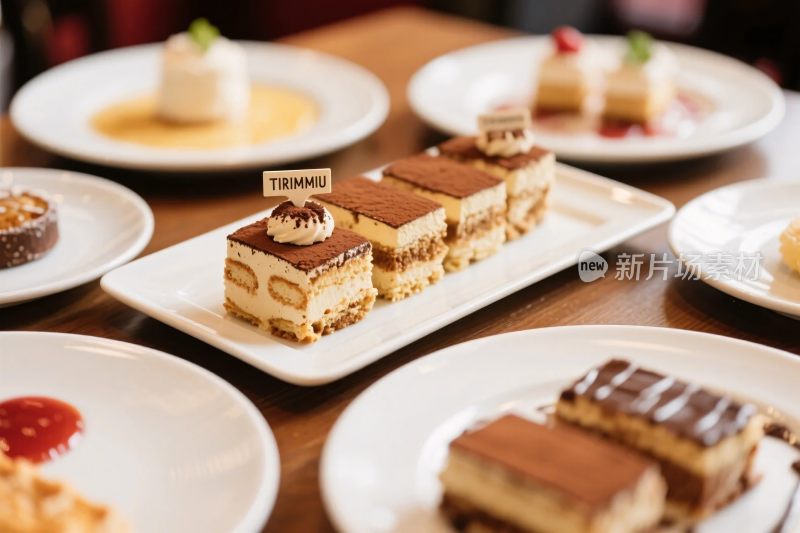 美味甜点餐盘展示