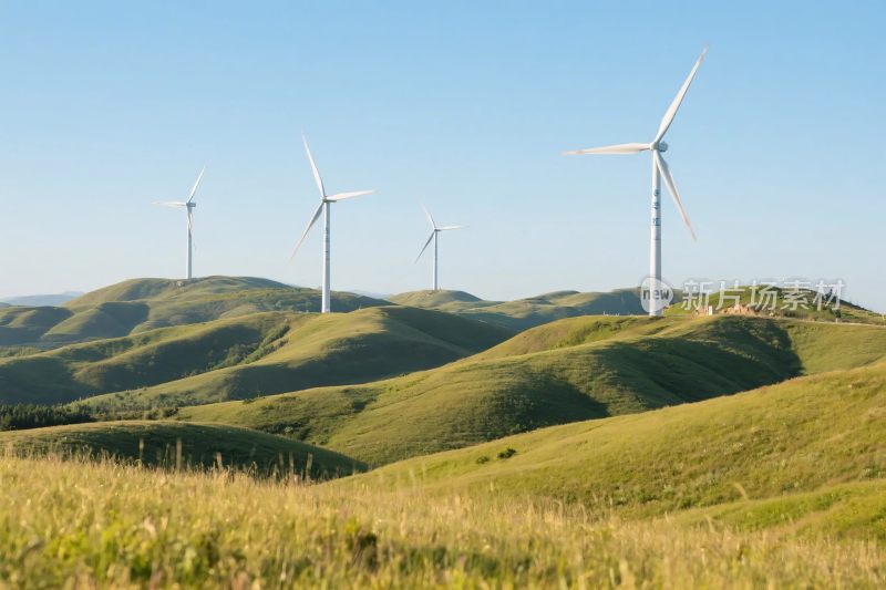 山地风电风景