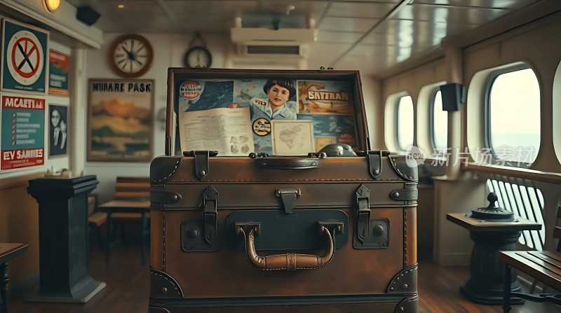 复古旅行箱里的旧时光