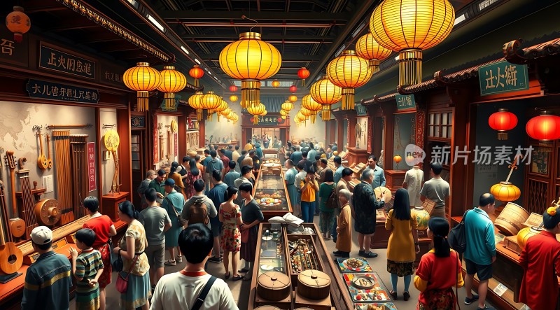 古风集市繁华景象