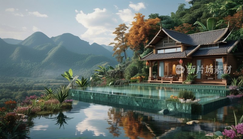 西双版纳塔寺风景