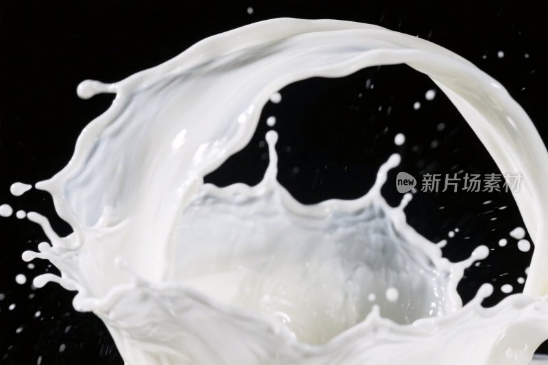 牛奶飞溅动态效果图