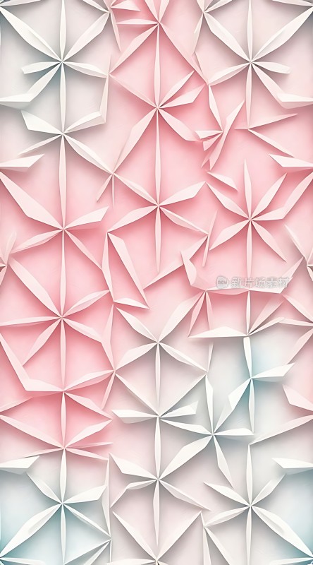 立体几何图形渐变背景