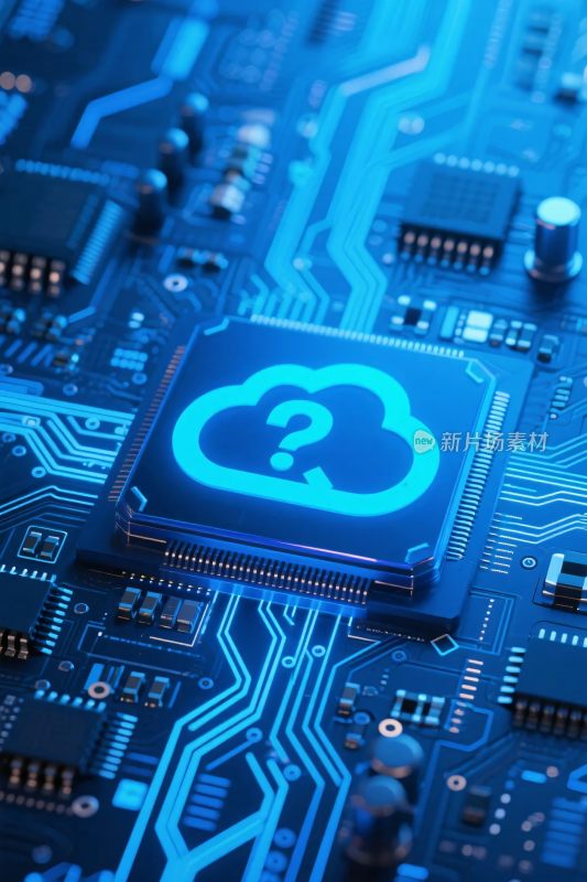科技电路板与云图标芯片