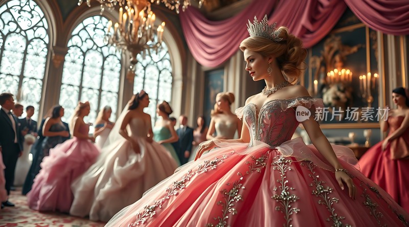 华丽舞会上的公主