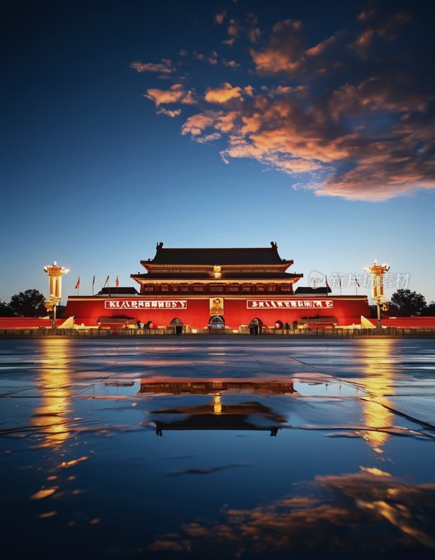 天安门夜景璀璨