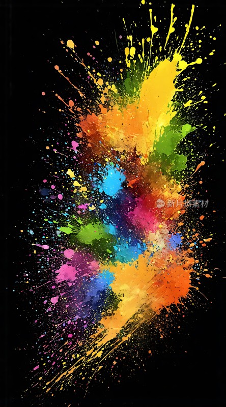 五彩斑斓的色彩爆炸