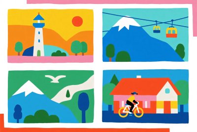 多彩风景插画集合 多彩风景插画集合