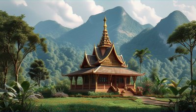 西双版纳寺庙风光 西双版纳寺庙风光