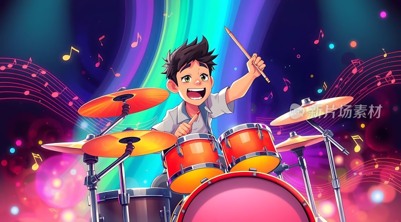鼓手小将激情演奏