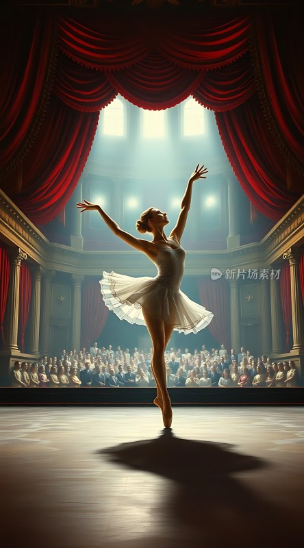 舞台上的优雅舞者