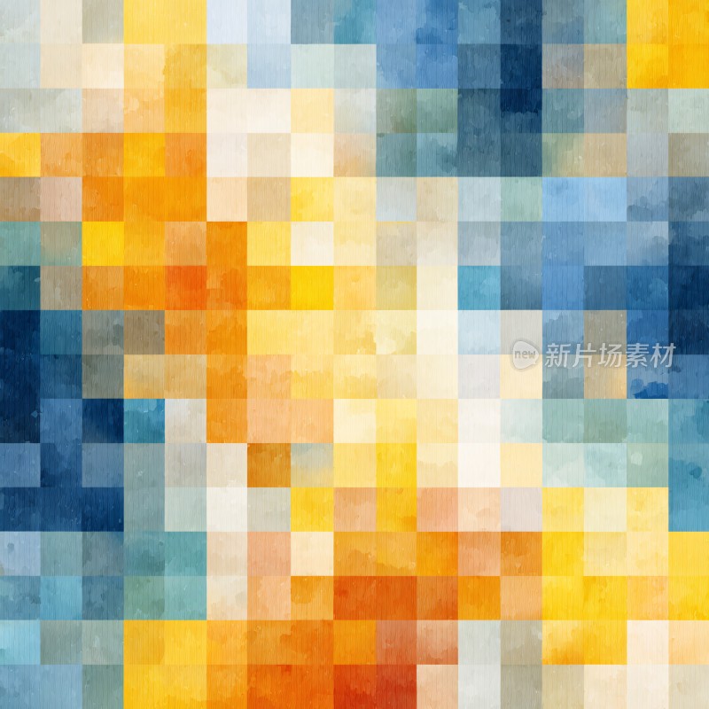 多彩方块拼接背景图